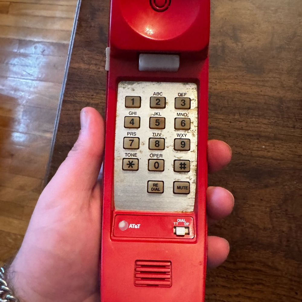 Disney Mickey Mouse Red and Black Home Phone - Picture 4 of 7